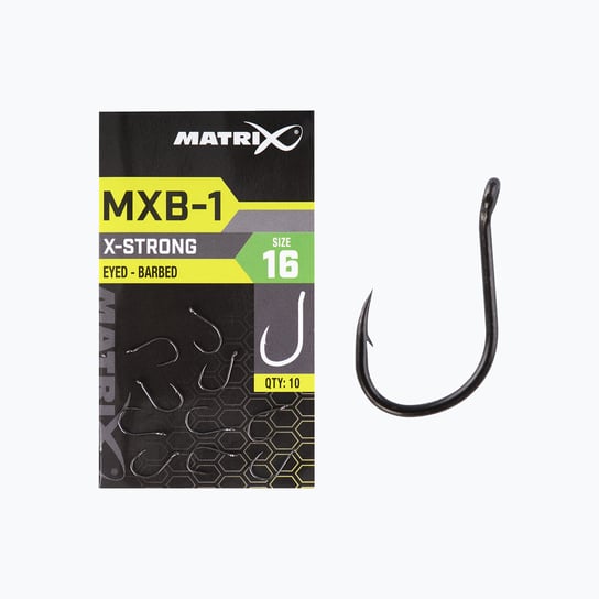 Haki do metody Matrix MXB-1 Barbed Eyed 10 szt. czarne GHK152 12 Matrix