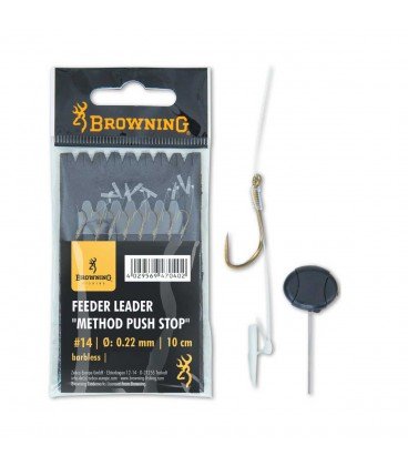 Haki z przyponem Browning Feeder Method Push Stop 14 Browning