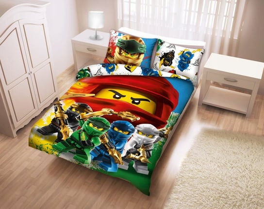 Halantex, Lego Ninjago, Pościel dziecięca, Klocki, 160x200 cm Halantex