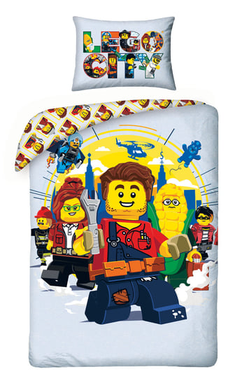 Halantex, LEGO, Pościel dziecięca, bawełna, 140x200 cm Halantex