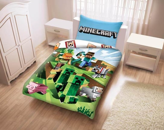 Halantex, Minecraft, Pościel dziecięca, 140x200 cm Halantex