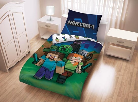 Halantex, Minecraft, Pościel dziecięca, 160x200 cm Halantex