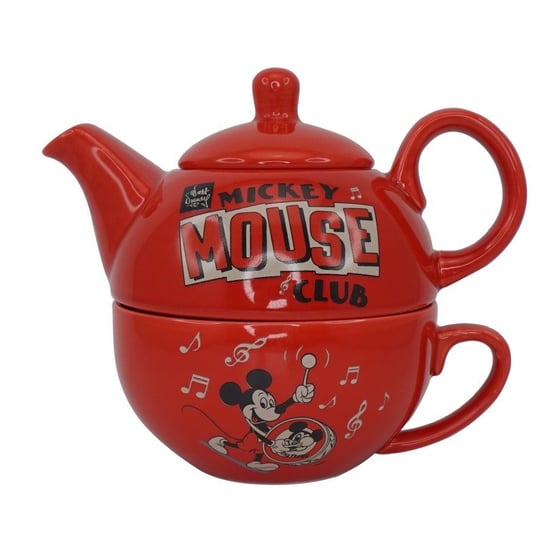 Half Moon Bay - Disney Mickey Mouse Tea for One Set - Zestaw do herbaty - Filiżanka do herbaty - Disney Czajniczek - Disney Home - Czajniczek na jedną filiżankę - Akcesoria kuchenne Myszki Miki Inna marka