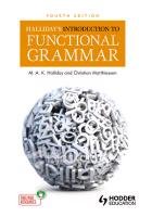 Halliday's Introduction to Functional Grammar Halliday M. A. K.
