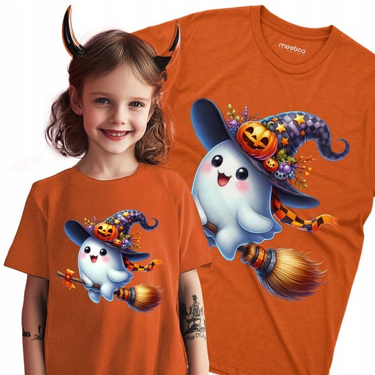 Halloween Koszulka dla Dzieci Duszek Miła Czarownica Na Prezent i Meeboo