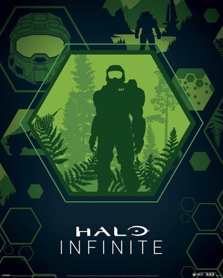 Halo Infinite Master Chief Hex - plakat 40x50 cm Pyramid Posters