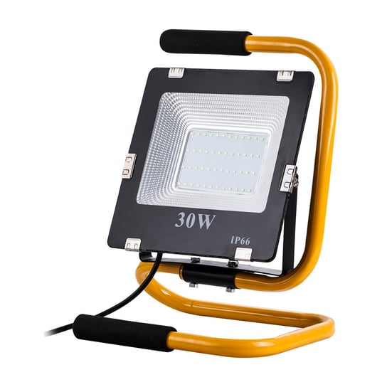 Halogen lampa LED naświetlacz SMD 30W SLIM IP65 4000K-W + stojak Art
