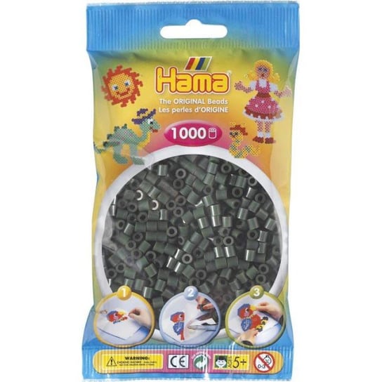 Hama 207-28 - Ciemny Zielony - 1000 Koralików Hama Midi Hama