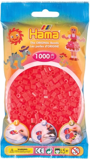 Hama 207-35 - Czerwony Neon - 1000 Koralików Hama Midi Hama