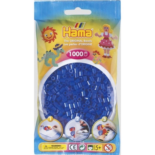 Hama 207-36 - Kolor Neon Niebieski - 1000 Koralików Hama Midi Hama