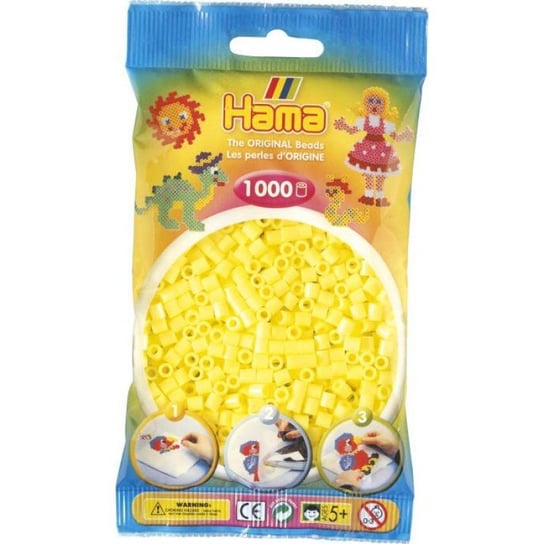 Hama 207-43 - Żółty Pastel - 1000 Koralików Hama Midi Hama