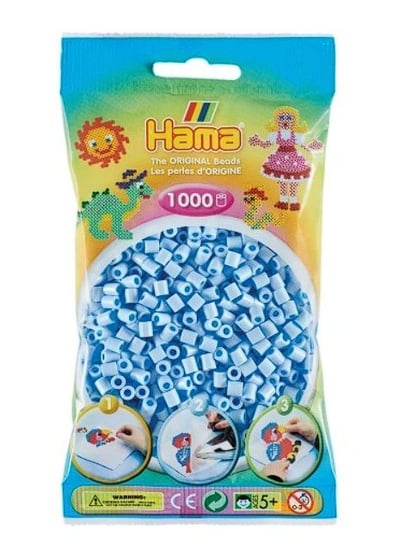 Hama 207-97 - Jasny Niebieski Pastelowy - 1000 Koralików Hama Midi Hama