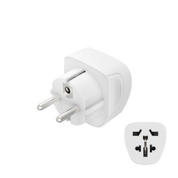 Hama, Adapter podróżny basic gniazdo world wtyk eu Hama