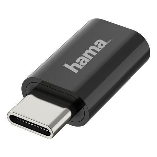 Hama - Adapter USB - USB-C (M) bis Micro-USB Typ B (W) - USB 2.0 OTG - Schwarz - 00200310 Inna marka