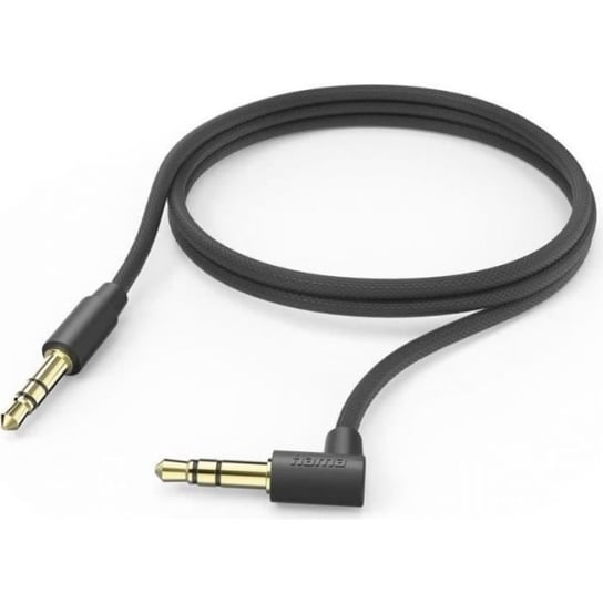 Hama Aux-Kabel 3,5 mm Klinke - 3,5 mm Klinke, 90° Winkelstecker, 1,0 m, Schwarz () - 00201528 Inna marka