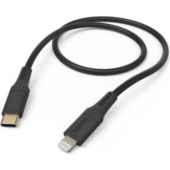 Hama Elastic - 1,5 m - Lightning - USB C - Männlich - Männlich - Schwarz () - 00201573 Inna marka