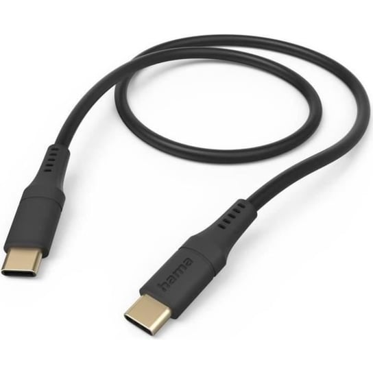 Hama Elastyczny Kabel USB 1,5 m USB 2.0 USB C Czarny () - 00201576 Inna marka