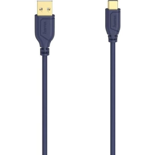 Hama Kabel USB Flexi-Slim 0,75 m USB 2.0 USB C USB A Niebieski () - 00200635 Inna marka