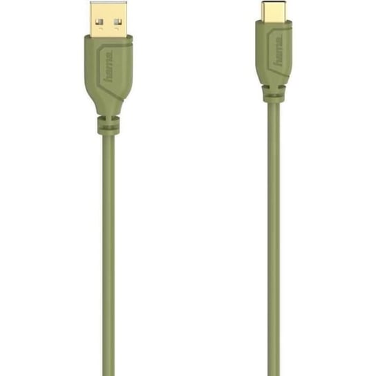 Hama Kabel USB Flexi-Slim 0,75 m USB 2.0 USB C USB A Zielony () - 00200637 Inna marka