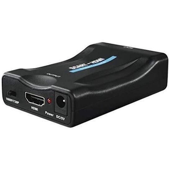 Hama Konwerter AV/SCART na HDMI (konwerter SCART na HDMI, adapter Scart, HDMI 1080P, HD, kompatybilny z NTSC, czarny Inna marka