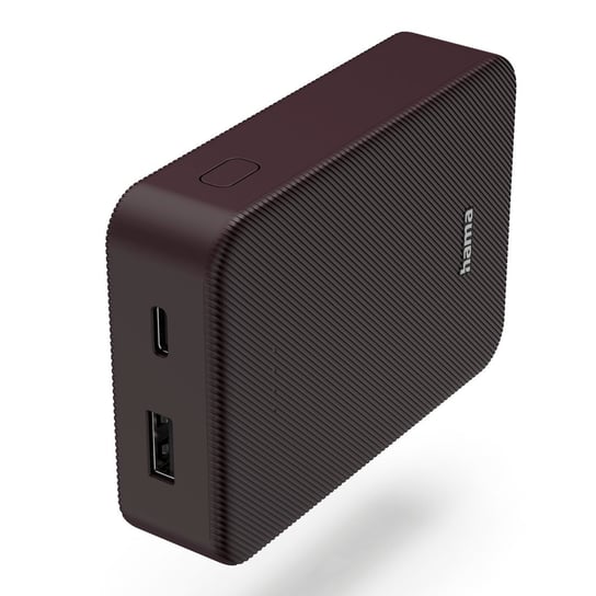 Hama, Powerbank Power Pack color 10 10000 mAh, bordowy Hama