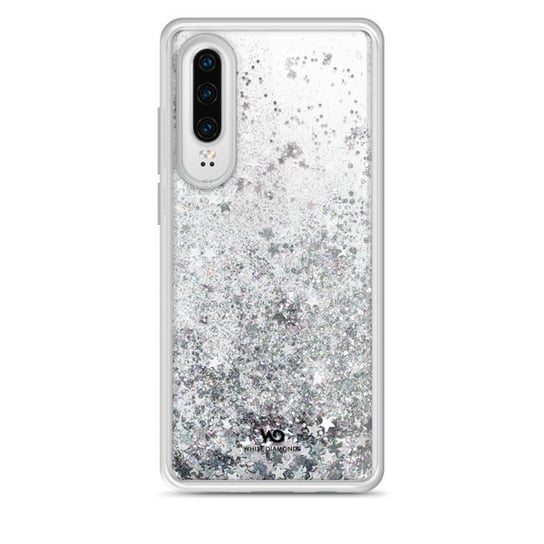 Hama White Diamonds Sparkle Case Huawei P30 Srebrne Gwiazdki Hama