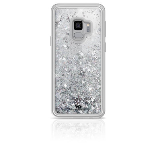 Hama White Diamonds Sparkle Case Samsun Galaxy S9 Srebrne Gwiazdki Hama