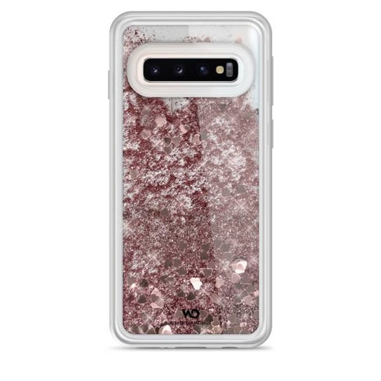 Hama White Diamonds Sparkle Case Samsung Galaxy S10 Różowo-Złote Serca Hama