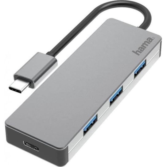 Hama Wieloportowy koncentrator USB-C® (USB 3.1) 00200105 4 porty antracyt - 4047443436771 Inna marka