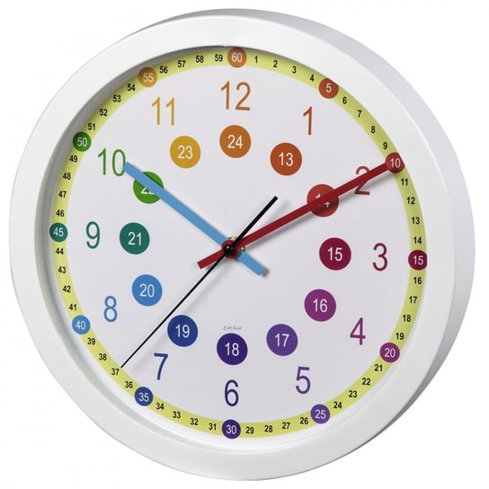 Hama, Zegar ścienny do nauki, Easy Learning, biały, 30 cm Hama