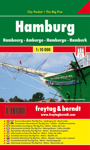 Hamburg city pocket. Mapa 1:10 000 Freytag & Berndt