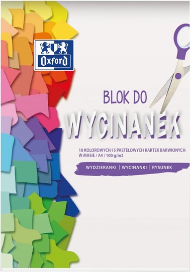 Hamelin, Blok do wycinanek A4 Oxford 15 Kartek, Kolorowy Oxford