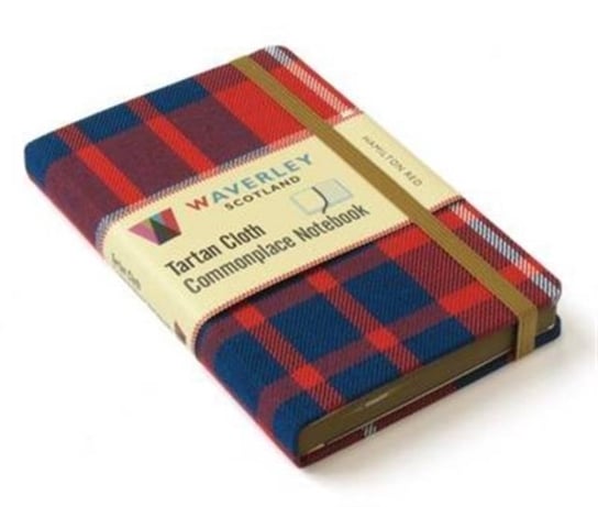 Hamilton Red: Waverley Genuine Tartan Cloth Commonplace Note Waverley Scotland