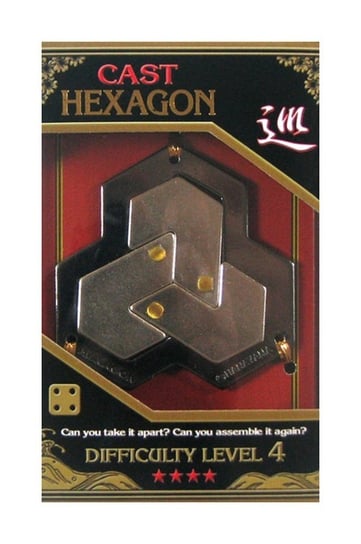 Hanayama, łamigłówka Cast hexagon, poziom 4 Hanayama