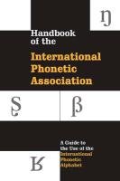 Handbook of the International Phonetic Association Association International Phonetic