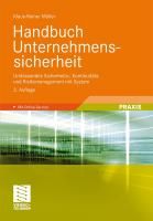 Handbuch Unternehmenssicherheit Muller Klaus-Rainer