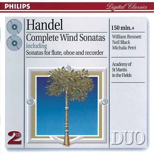 Handel: Flute Sonata in A minor, HWV 374 "Halle" No. 1 - 4. Allegro Academy of St Martin in the Fields Chamber Ensemble, William Bennett, Nicholas Kraemer, Denis Vigay