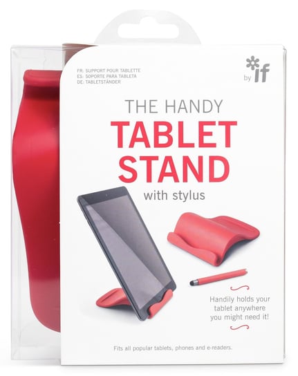 Handy tablet stand - podstawka pod tablet z rysikiem - czerwona IF