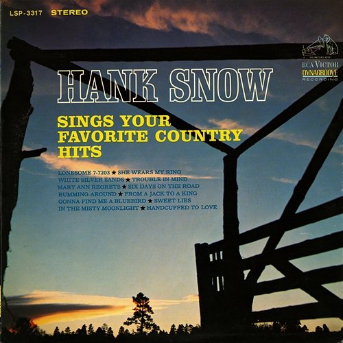 Hank Snow Sings Your Favorite Country Hits Hank Snow