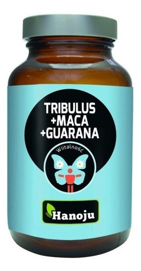 Hanoju, suplement diety Tribulus + maca + guarana, 90 kapsułek Hanoju