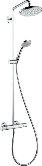 Hansgrohe Croma 220 Showerpipe zestaw prysznicowy ścienny termostatyczny chrom 27185000 Inna marka