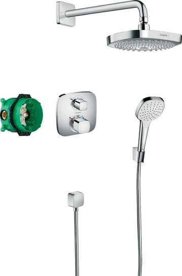 Hansgrohe Croma Select E zestaw prysznicowy podtynkowy termostatyczny chrom 27294000 Inna marka