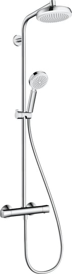 Hansgrohe Crometta 160 Showerpipe zestaw prysznicowy ścienny termostatyczny biały/chrom 27264400 Inna marka