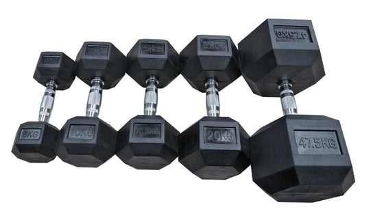 Hantla Ogumowana Hex 25 Kg Ac- Bauer Fitness