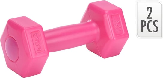 Hantle Ciężarki Zestaw Hantle Fitness W Kolorze Różowym Xqmax 2X 0,50Kg Inna marka