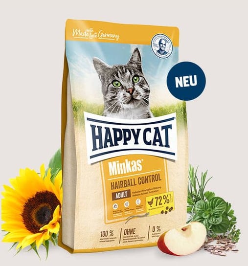HAPPY CAT Minkas Hairball Control 10kg Happy Cat