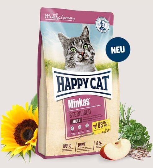 HAPPY CAT Minkas Sterilised Geflügel (drób) 10kg Happy Cat