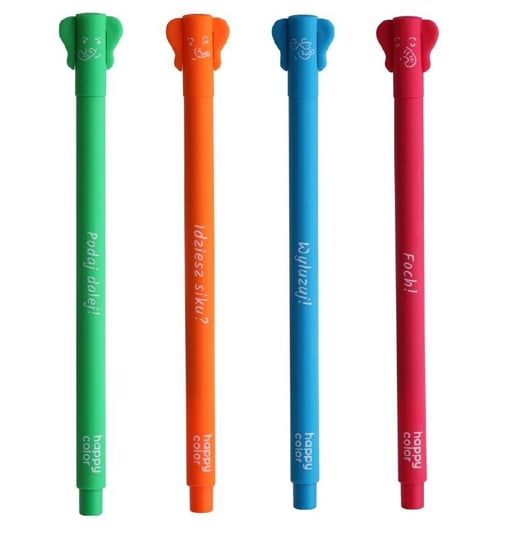 Happy Color, Długopis Happy Color Feelingi Elephants 0.5 Mm 12 Sztuk Happy Color