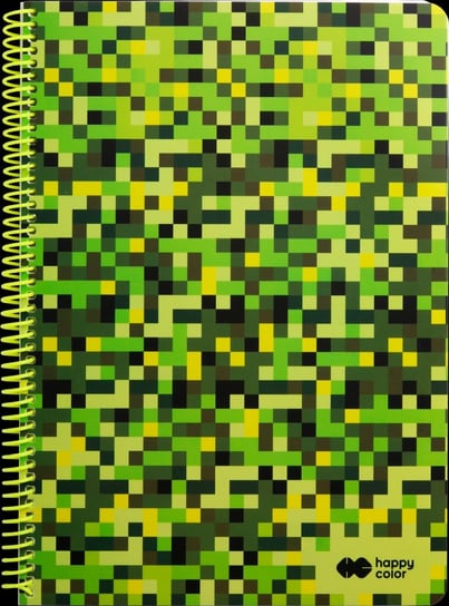 Happy Color, Kołonotatnik PIXI GREEN, B5, 80g, 80 kartek w kratkę Happy Color