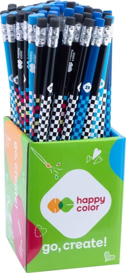 Happy Color, ołówek trójkątny z gumką skate happy color paczka 72 szt. Happy Color